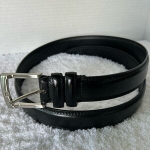 Florsheim Men's Black Leather Belt Size 38